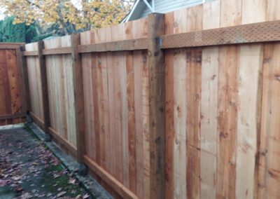 New wood fence