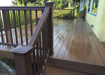 New deck after recent rain